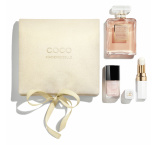 CHANEL Coco Mademoiselle darčeková sada parfémovaná voda 50 ml + Lip Balm 912 Dreamy White + Nail Colour 111 Ballerina 